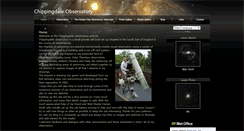 Desktop Screenshot of chippingdaleobservatory.com